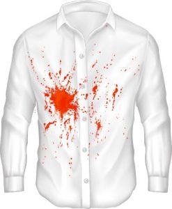 Skjorte med blod